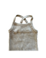 Ribbed Two-Piece Tank & Bike Short Set - Gray