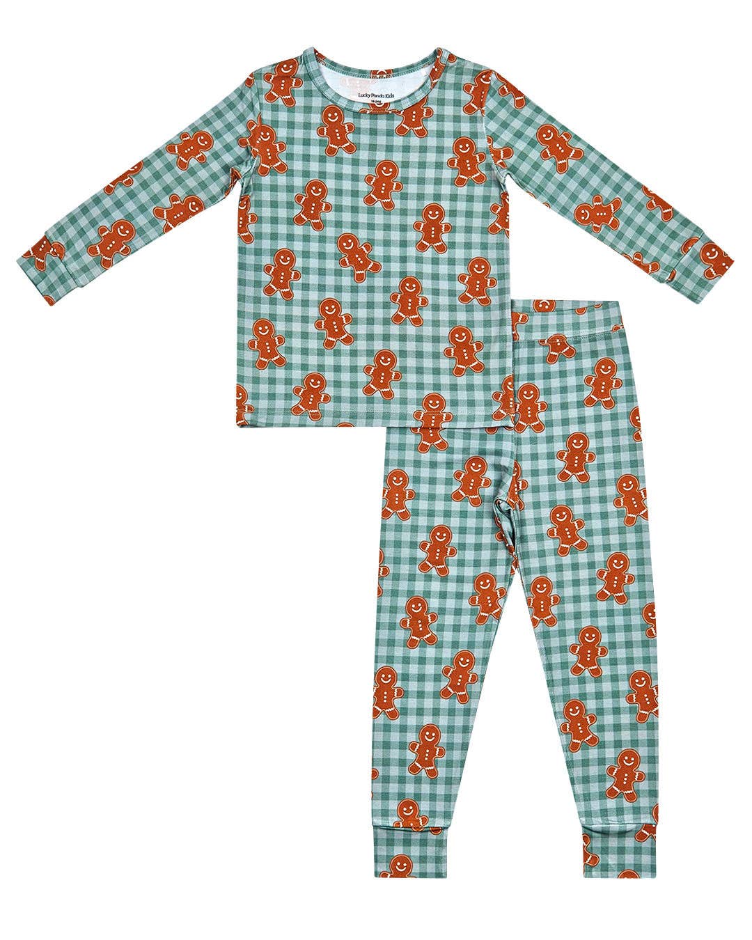 Bamboo Two Piece Set | Gingerbread Gingham