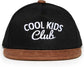 Flat Brim Trucker Hat - Cool Kids Club - Black