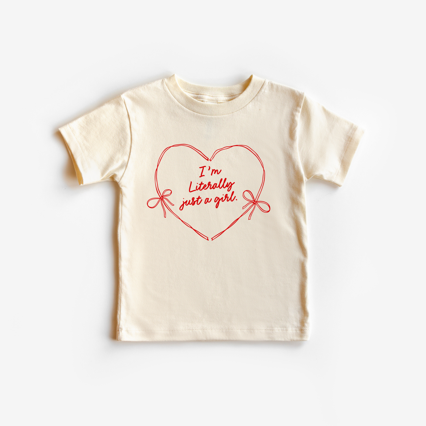 I'm Literally just a girl Hearts Kids Shirt