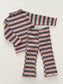 Kids Cozy Ribbed Muti Stripe Top