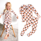 Lilith Pumpkin RUFFLE TWO PIECE Bamboo Halloween Lounge Set