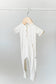 Short Sleeve Romper - Cream