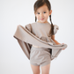 Organic Cotton Ruffle Dress | Mushroom