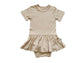 Twirl Skirt Bodysuit | Tan