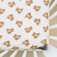 Teddy Bear Muslin Crib Sheet