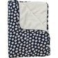 Navy Daisy Bamboo Fleece Quilt