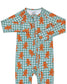 Bamboo Zip Romper | Gingerbread Gingham