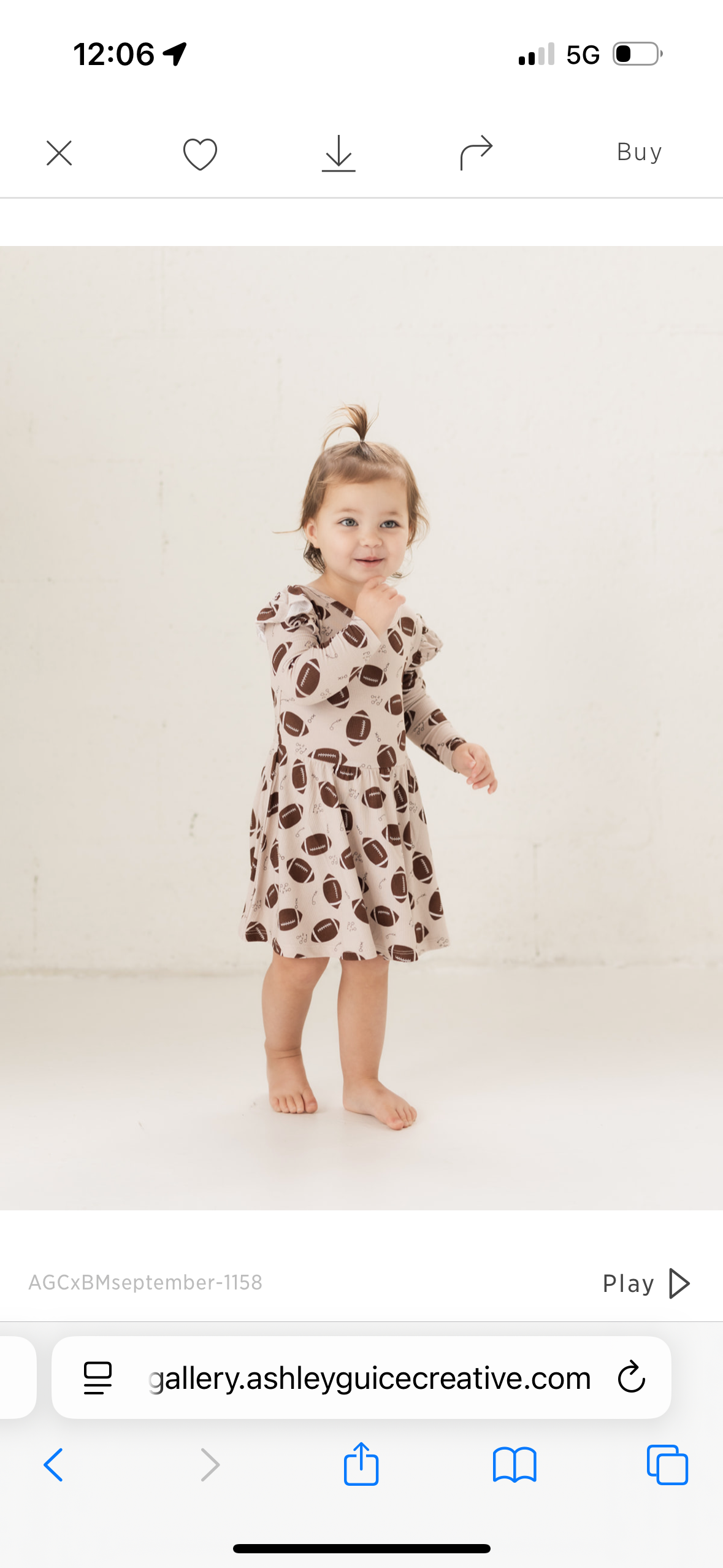 Football (Ribbed) | Bamboo Flutter Twirl Dress with Bodysuit