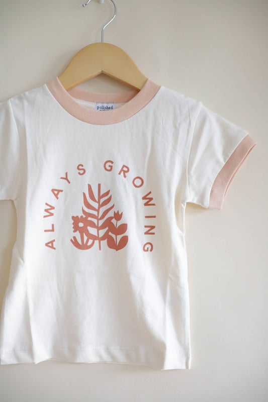 Always Growing Kids Graphic T-Shirt, Casual T-Shirt