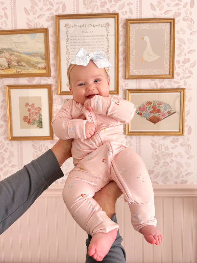 Bamboo Convertible Romper in Picnic Pals