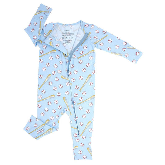 Convertible Romper - Little Slugger Blue