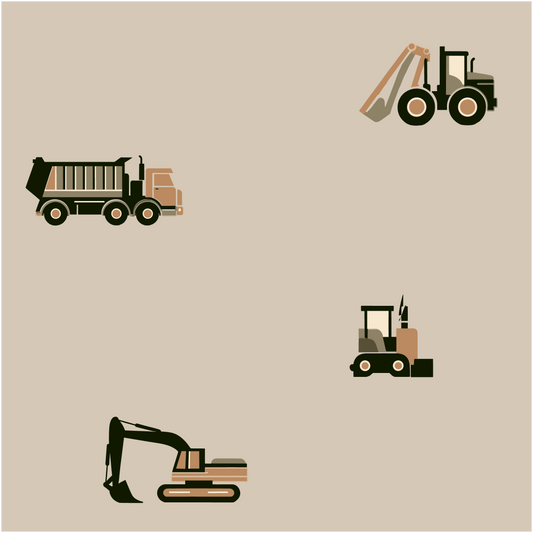 Footie - Construction Trucks